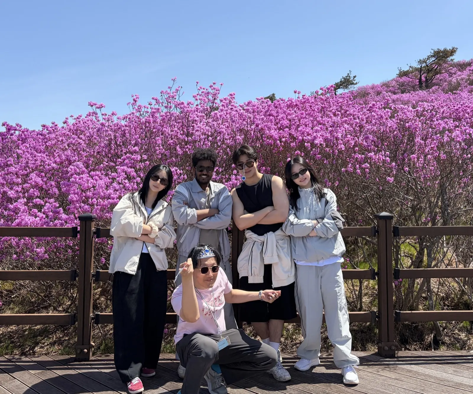 EMDP Lab members posing during the department mountain hiking event in April 2026